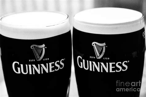 Two Pints Of The Black Stuff Guinness Photograph By David Cordner Pixels