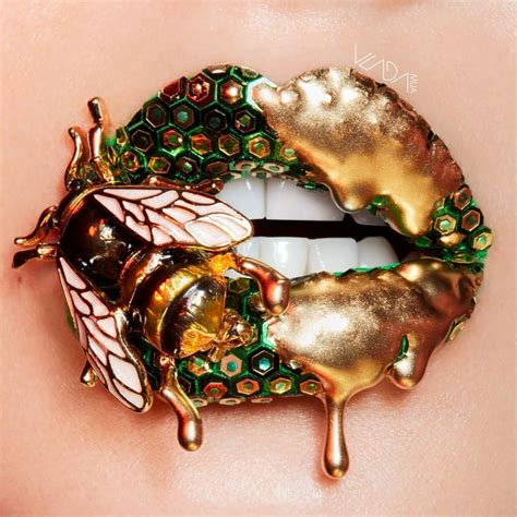 Unique And Dazzling Lip Art By Vlada Haggerty Tettybetty