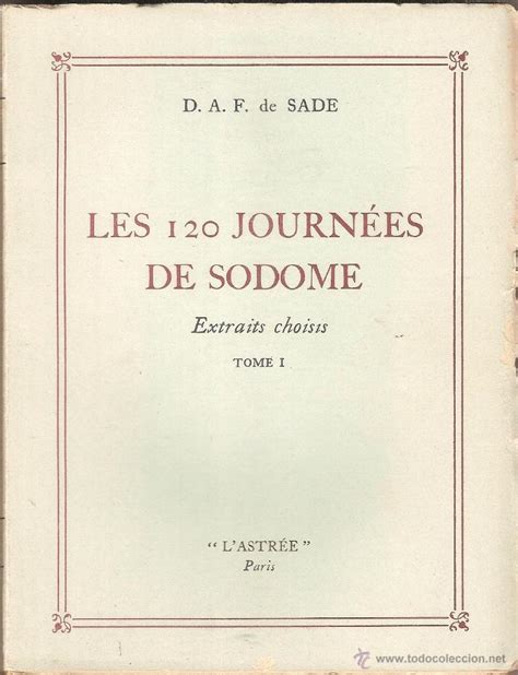 Les 120 Journées De Sodome Daf De Sade Do Comprar Libros