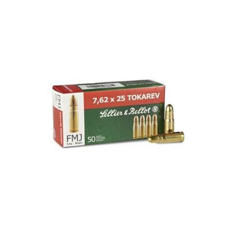 Sellier And Bellot Fmj 85 Gr 762x25 Tokarev Barrel And Boar Webshop