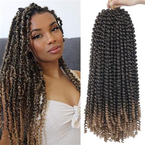 Buy 16 Inch Spring Twist Crochet Braids Hair For Butterfly Locs Bomb