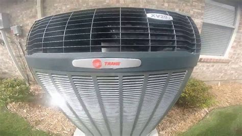 Brand New 2015 Trane Xv20i 5 Ton Central Air Conditioner Running Youtube
