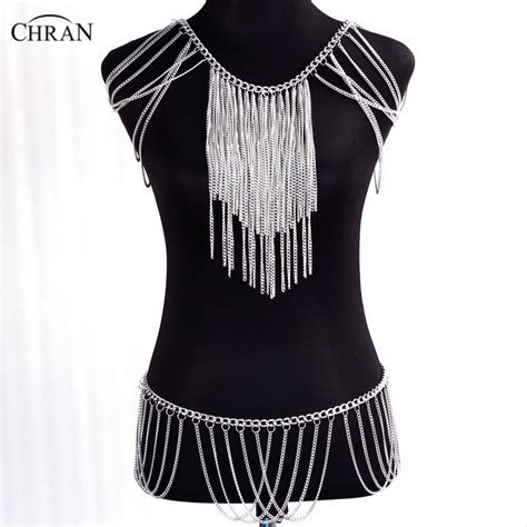 Chran Shoulder Chain Slave Necklace Lingerie Waist Belt Beach Bikini