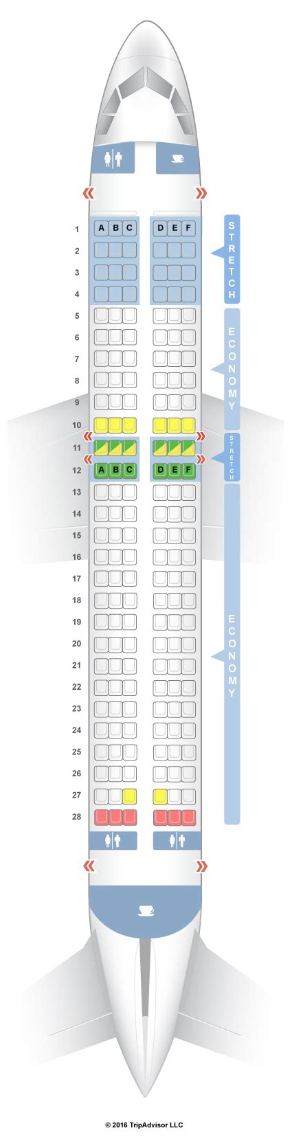 Delta Airlines Seating Chart Airbus A320