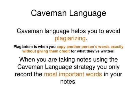 Note Taking Caveman