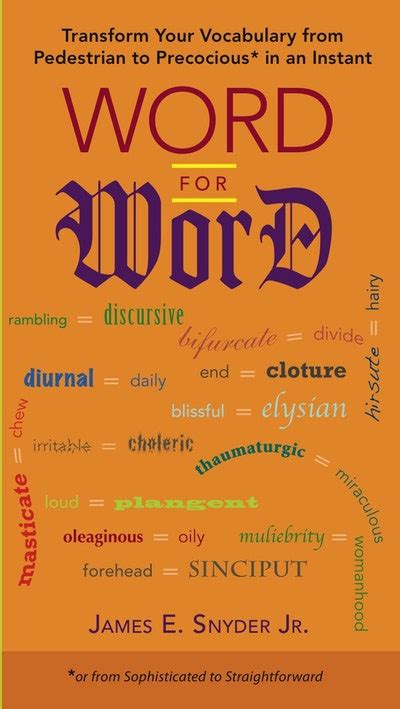 Word For Word By James E Snyder Jr Penguin Books New Zealand