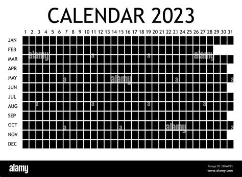 2023 Calendar Planner Сorporate Design Week Isolated On White