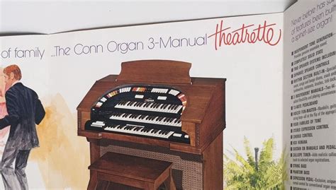 Vintage Conn Organ Theatrette 580 Fold Out Brochure Organs Etsy