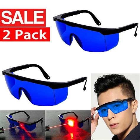 2pc pro laser safety glasses eye protection goggles for uv lens red laser beam ebay
