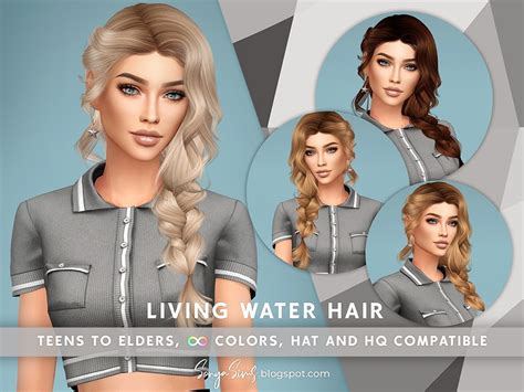 The Sims Resource Patreon Sonyasims Living Water Hair
