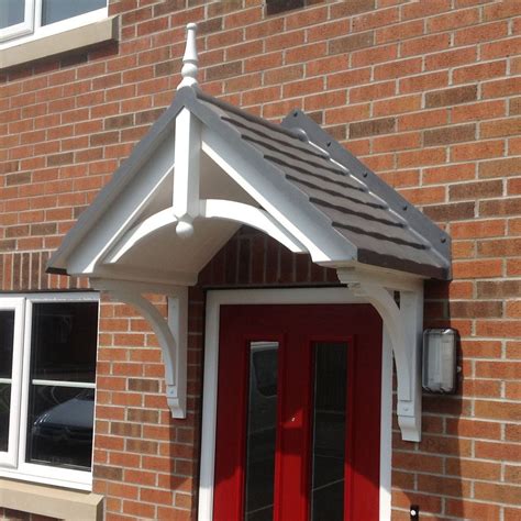 Transform your front door with a stylish grp canopy. Details about Door Canopy GRP with curved brackets and ...