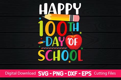happy 100th day of school teacher graphic by craftartsvg · creative fabrica