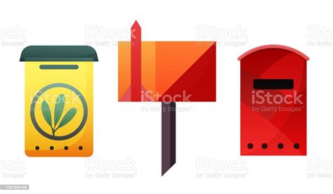 Mailbox Mail Box Vector Post Or Postal Letterbox Of American Or