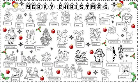 Printable Christmas Game Cards For Pictionary Or Charades Hangman