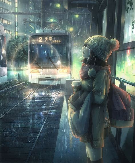 20 Sad Anime Girl Crying In The Rain Wallpaper