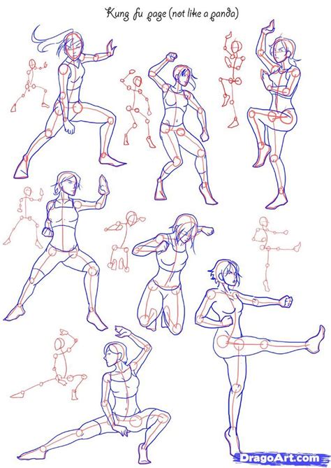 Learn new skills in drawing, modeling, conceptual art, game. How To Draw Anime Poses | How to Draw Fighting poses, Step ...