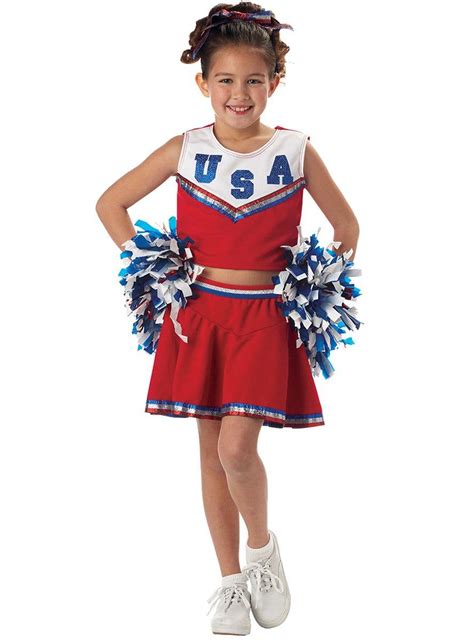 Girls Usa Cheerleader Costume Cheerleader Costumes For Girls