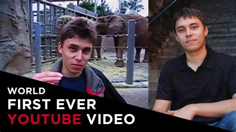 Me At The Zoo World First Ever Youtube Video Log Made By Jawed Karim