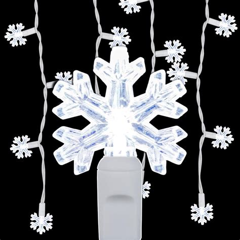 Snowflake Christmas Lights Christmas Decorations The Home Depot