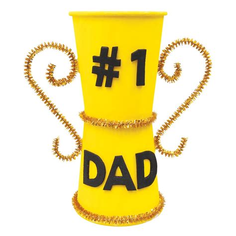 1 Dad Trophy Paper And Card Cleverpatch Art And Craft Supplies