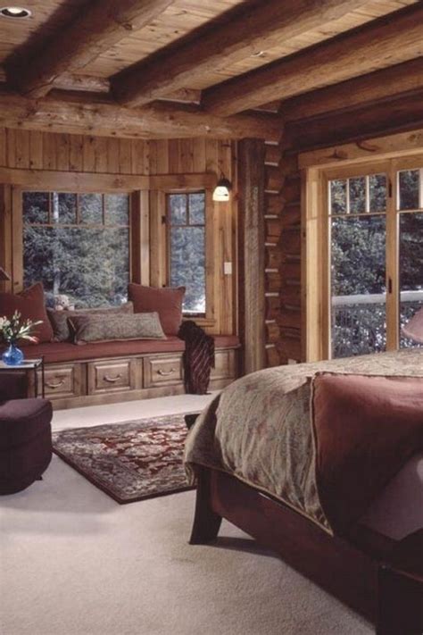 Gorgeous Log Cabin Style Home Interior Design48 Homishome