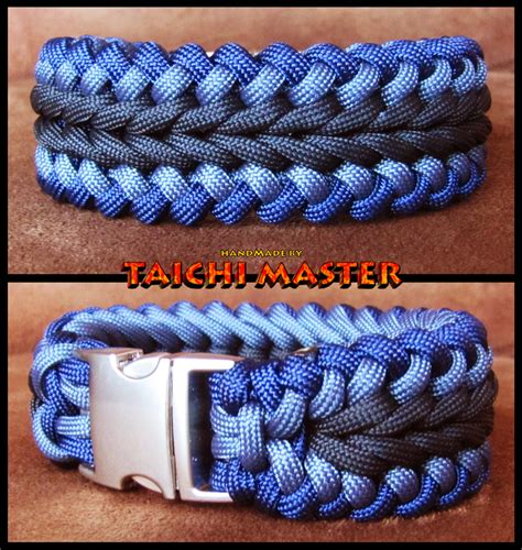Check spelling or type a new query. Blue and Black Wide Sanctified Bracelet | Paracord bracelets, Paracord diy, Paracord weaves