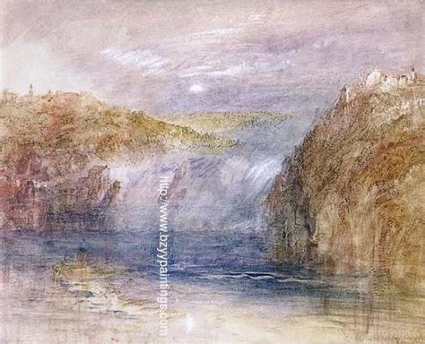 Falls Of The Rhine At Schaffhausen Moonlight William Turner Joseph