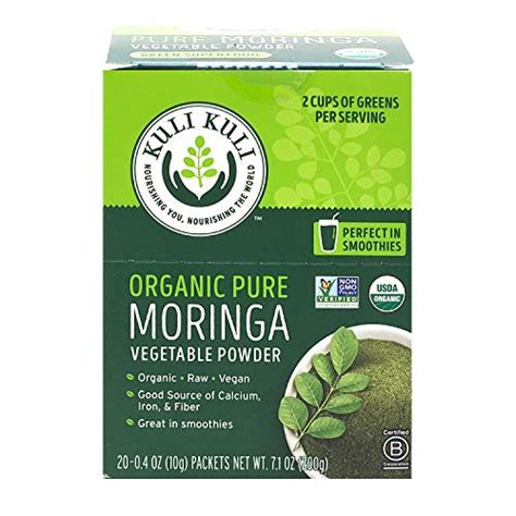 Kuli Kuli Moringa Oleifera Organic Leaf Powder And Green Smoothie 100