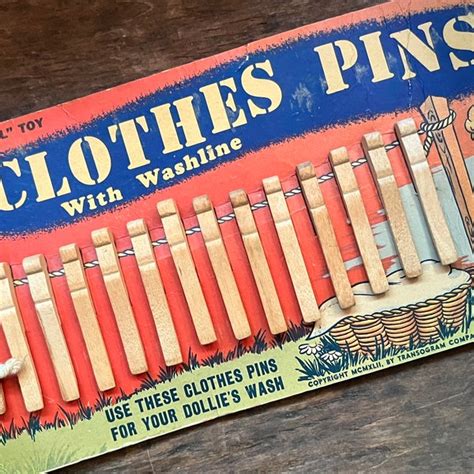 Vintage Clothes Pins Etsy