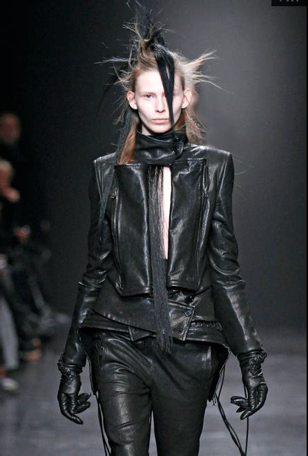 ann demeulemeester leather fashion fashion leather jacket