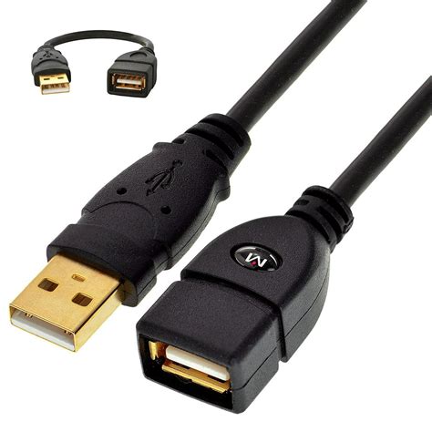 Mediabridge Usb 20 Usb Extension Cable 6 Inches A Male To A