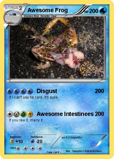 Pokémon Awesome Frog Disgust My Pokemon Card