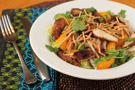 Asian Sesame Chicken Salad Via Blog Is The New Black Main Dish Salads