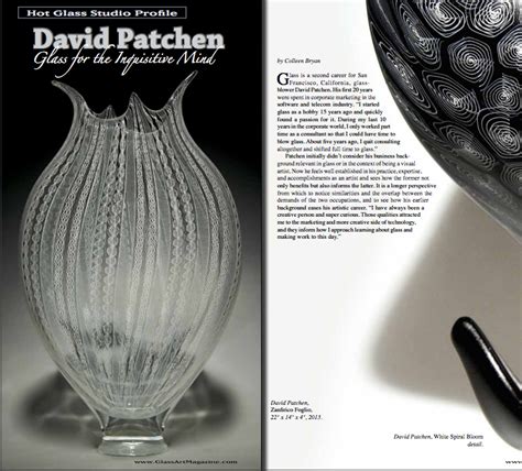 More Press In Glass Art Magazine David Patchen Handblown Glass