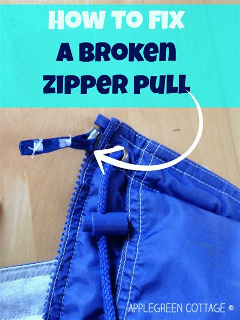 Knowing how to fix a zipper is perhaps one of the most useful fashion hacks you will ever learn. How to Fix A Broken Zipper Pull - AppleGreen Cottage
