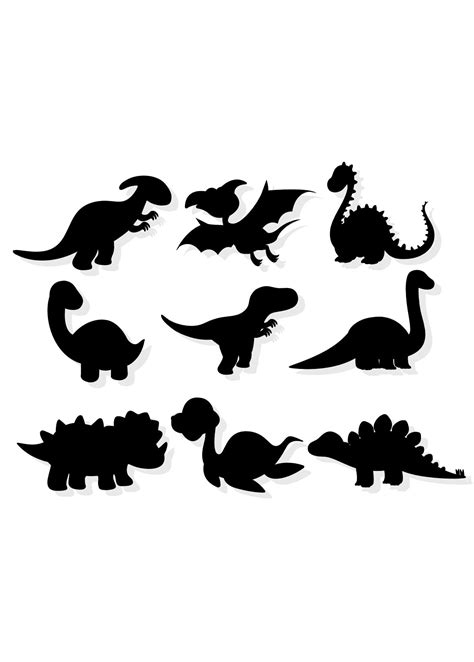 Cute Dinosaur Silhouette SVG For Cricut Baby Dinosaur Etsy