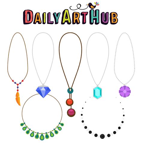 Necklaces Clip Art Set Daily Art Hub Free Clip Art Everyday