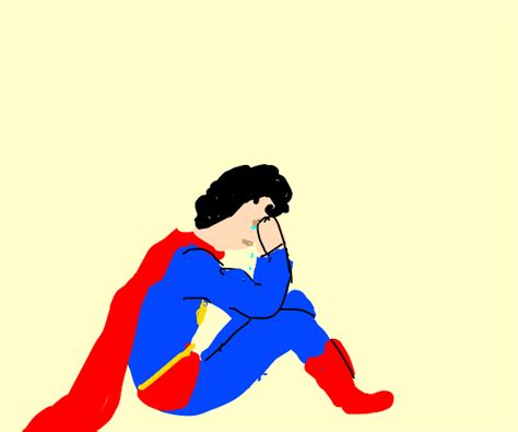 Crying Superman Drawception