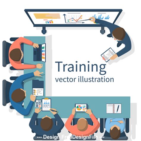 Business Training Vector Illustration Free Download