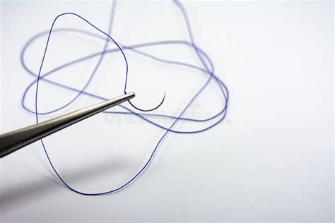 Suture Material Close Up Thread For Suturing Wounds In Medicine