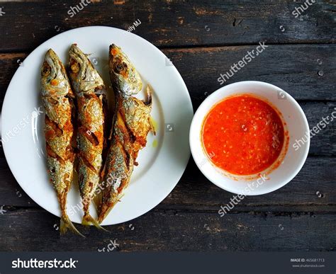Deep Fried Sardines Served Chili Sauce Stock Photo 465681713 Shutterstock