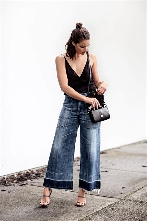 Being petite, i'll admit i was a little skeptical of wearing wide leg jeans. How To Wear: Cropped Wide Leg Denim - Harper and Harley