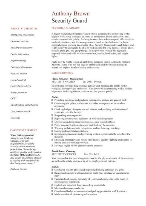 Sample application letter for seaman. Sample Resume For Security Guard Philippines - BEST RESUME ...