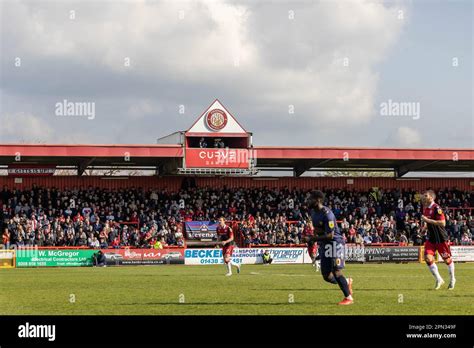 General View Of The Lamex Stadium Broadtail Way Home Of Stevenage Football Club Stock Photo