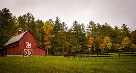 Free Images Tree Forest Grass Farm Meadow Morning Fall Barn