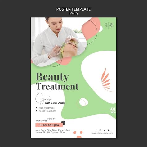 free psd beauty salon print template