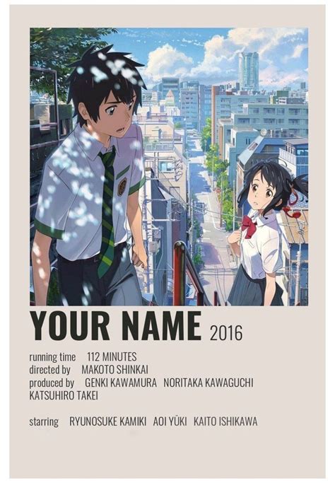 Bought a series of posters from there with free shipping. Your Name Poster by Cindy #poster #prints #anime # ...