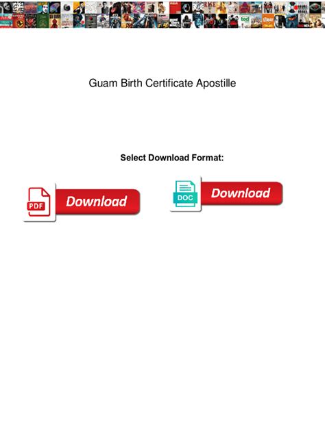 Fillable Online Guam Birth Certificate Apostille Guam Birth