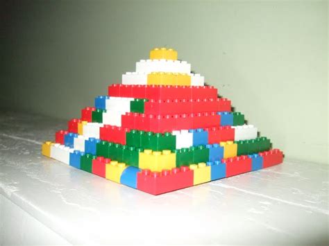 Enchanted Schoolhouse Building Lego Pyramids