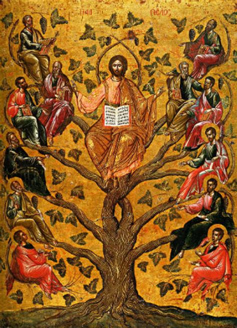 Christ The Tree Of Life Icon